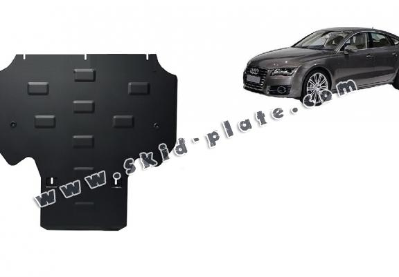 Steel gearbox skid plate for Audi A7