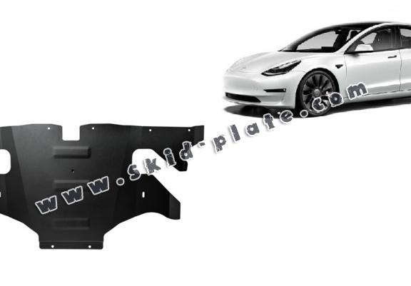 Rear electric motor skid plate for Tesla Model 3 AWD