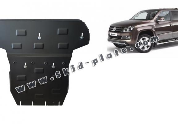 Steel gearbox and differential skid plate for Volkswagen Amarok