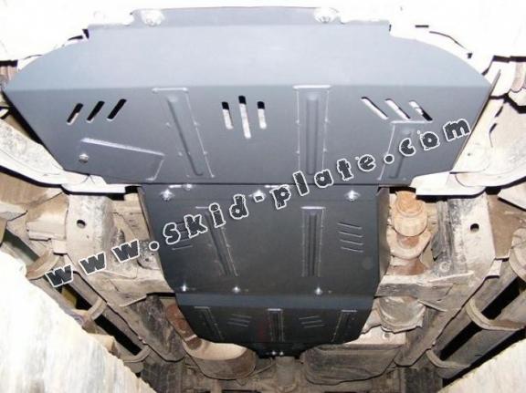 Steel gearbox and differential skid plate for Nissan Pathfinder