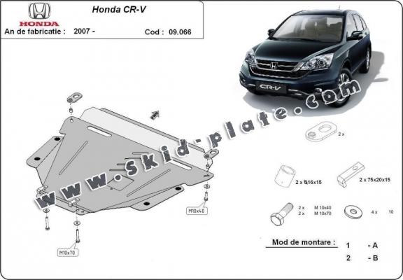 Steel skid plate for Honda CR-V