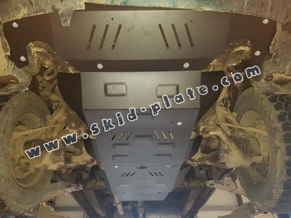 Steel skid plate for the protection of the engine and the radiator for Toyota Hilux