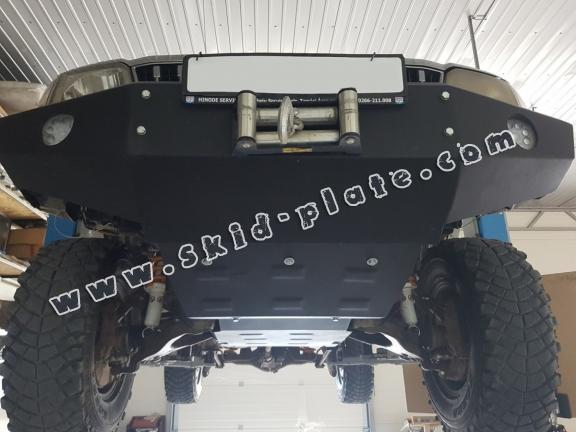 Steel gearbox skid plate for Toyota Land Cruiser J90 - only for 3 doors model