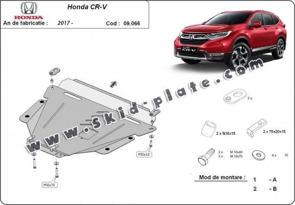 Steel skid plate for Honda CR-V