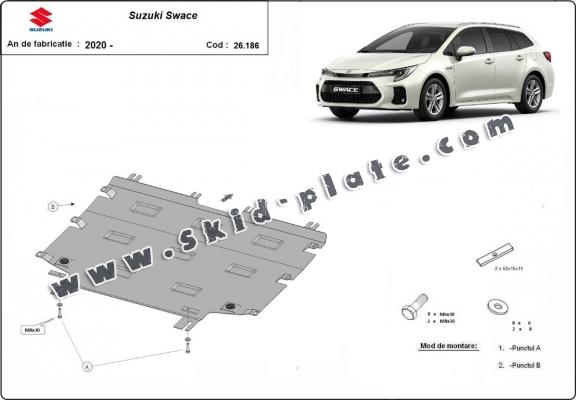 Steel skid plate for Suzuki Swace