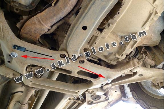 Steel skid plate for Nissan X-Trail T30