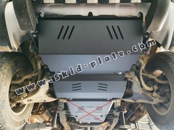 Steel skid plate for the protection of the engine and the radiator for Mitsubishi Pajero Sport 2