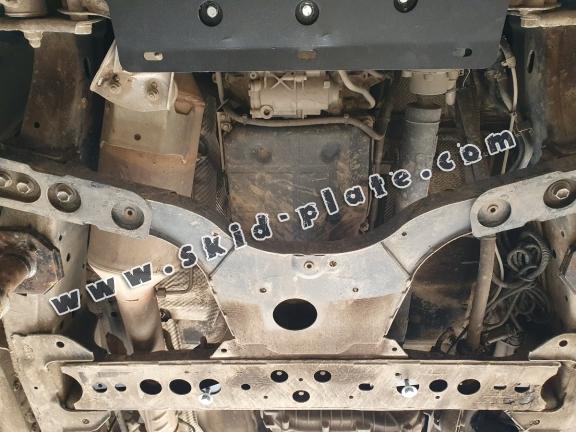 Steel gearbox skid plate and transfer case guard Mercedes X-Class