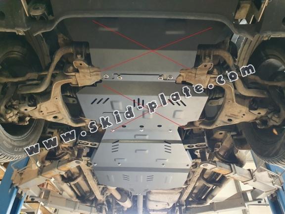 Steel gearbox skid plate and transfer case guard Mercedes X-Class