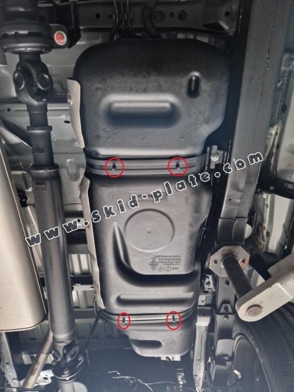 Steel fuel tank skid plate  for Toyota Hilux