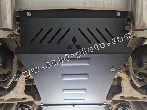 Steel skid plate for the protection of the engine and the radiator for Mitsubishi Pajero 3 (V60, V70) Vers. 2.0