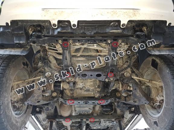 Aluminum radiator skid plate for Toyota Hilux Revo