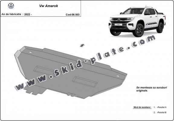 Steel radiator skid plate for Volkswagen Amarok