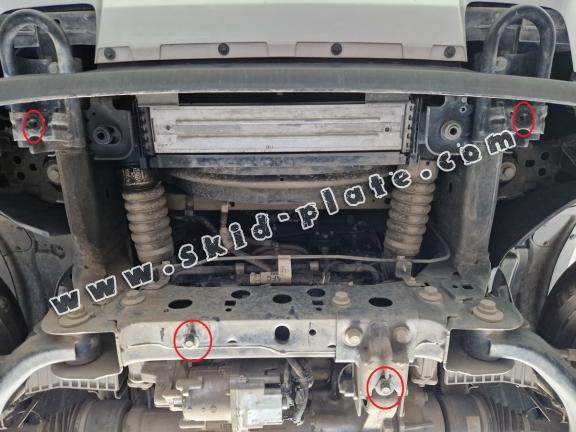 Steel radiator skid plate for Volkswagen Amarok