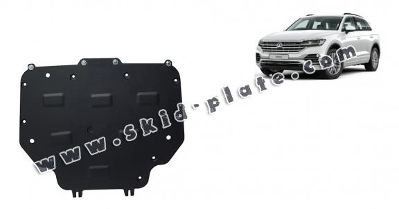 Steel gearbox skid plate for VW Touareg