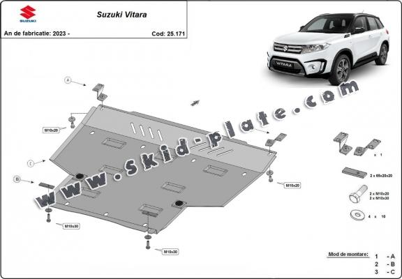 Aluminum skid plate for Suzuki Vitara