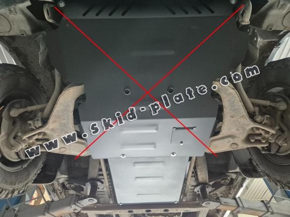 Steel gearbox skid plate for Hyundai Terracan