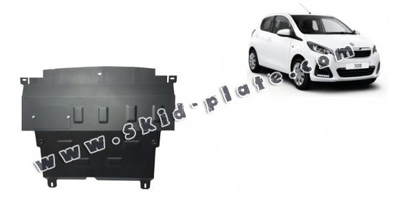 Steel skid plate for Peugeot 108