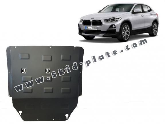 Steel skid plate for BMW X2 F39