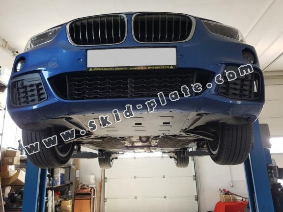 Steel skid plate for BMW X2 F39