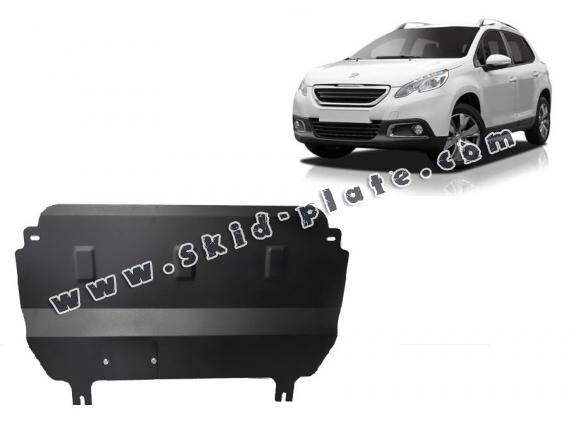 Steel skid plate for Peugeot 2008