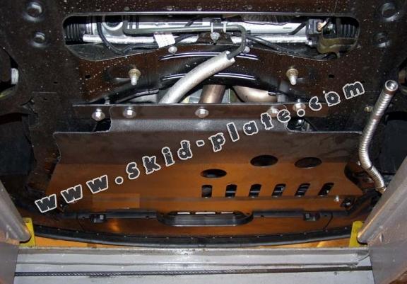 Steel skid plate for Peugeot 607