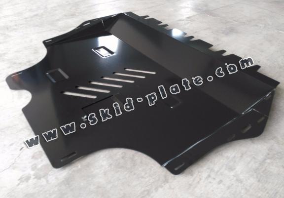 Steel skid plate for Skoda Superb