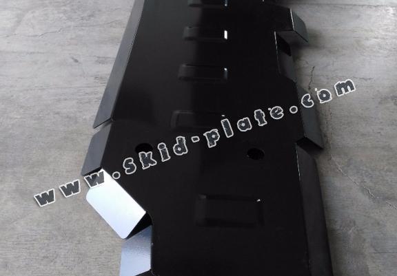 Steel fuel tank skid plate for Jac T8