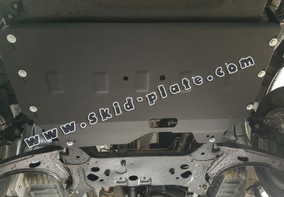 Steel skid plate for the protection of the engine and the gearbox for Ford Transit Custom