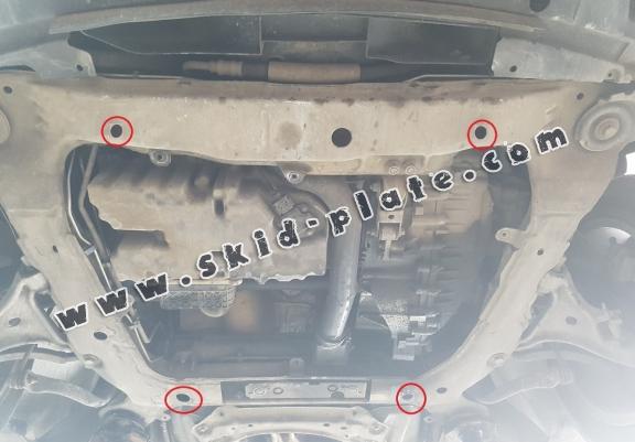 Steel skid plate for Volvo V70