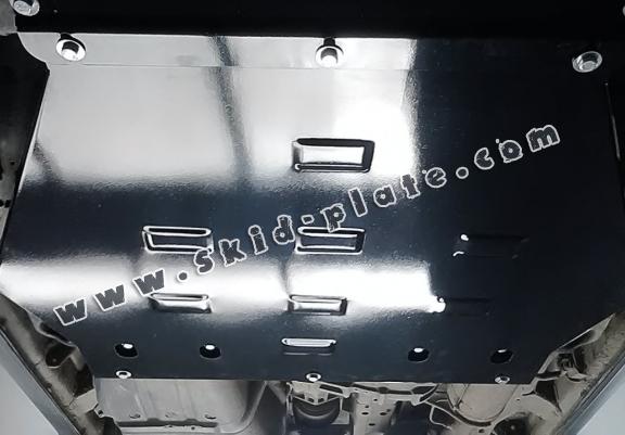 Steel gearbox skid plate for Mitsubishi Pajero 4 (V80, V90)