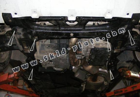 Steel skid plate for the protection of the engine and gearbox for Mercedes B-Class