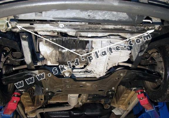 Steel skid plate for Opel Vivaro