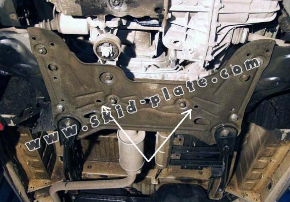 Steel skid plate for Renault Trafic