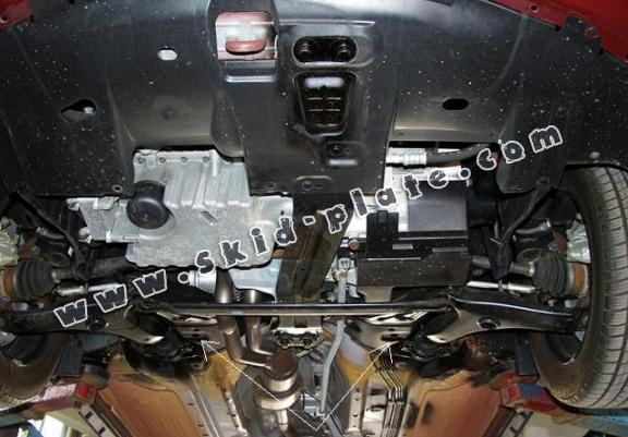 Steel skid plate for Volvo S40