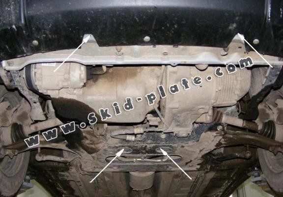 Steel skid plate for the protection of the engine and the gearbox for Citroen Xsara Picasso