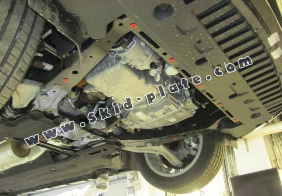 Steel skid plate for the protection of the engine and the gearbox for Ford Edge