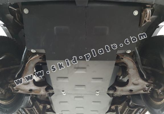 Steel gearbox and differential skid plate for Mitsubishi L 200