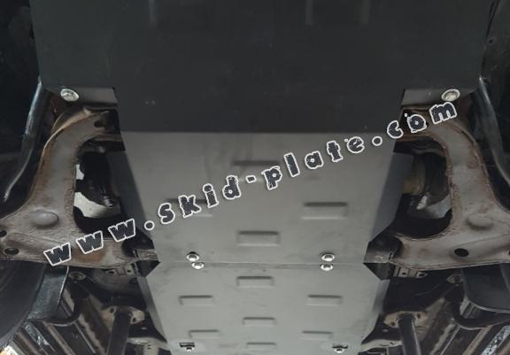 Steel gearbox and differential skid plate for Mitsubishi L 200