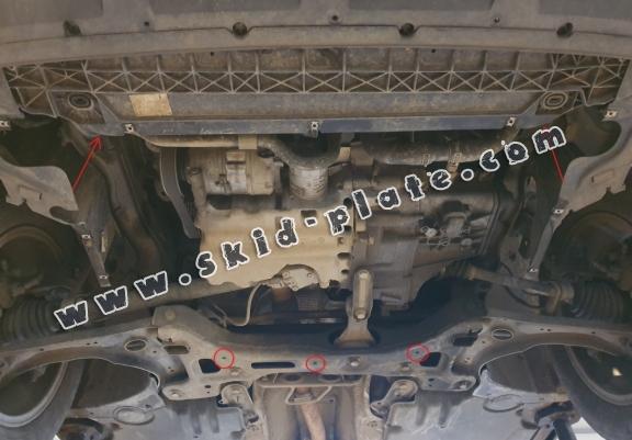 Steel skid plate for VW Polo