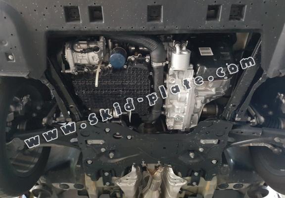 Steel skid plate for the protection of the engine and the gearbox for Peugeot 3008