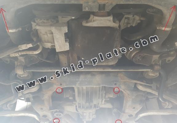 Steel automatic gearbox skid plate forAudi A4  B7