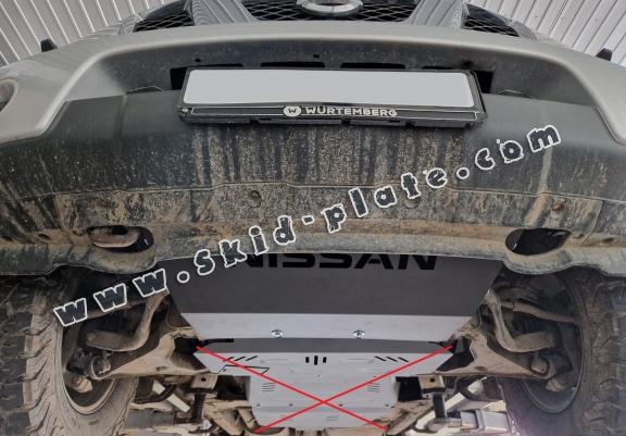 Steel radiator skid plate for Nissan Navara