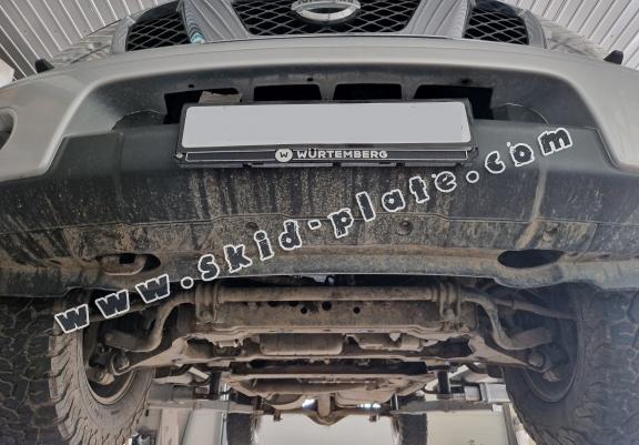 Steel skid plate for Nissan Navara