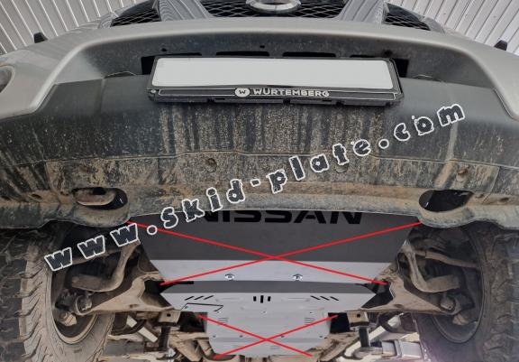 Steel skid plate for Nissan Navara