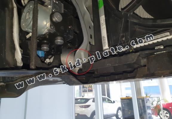 Steel skid plate for Peugeot 2008