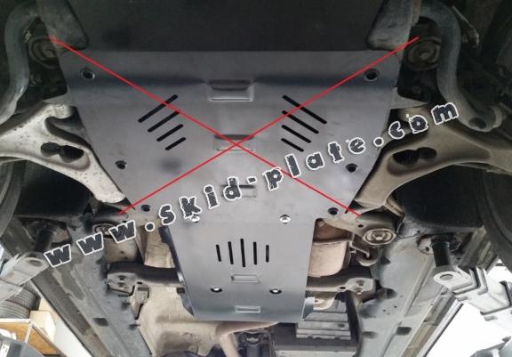 Steel gearbox skid plate for Audi Q7