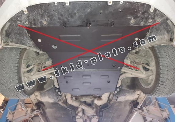 Steel gearbox skid plate for Audi A4 B9