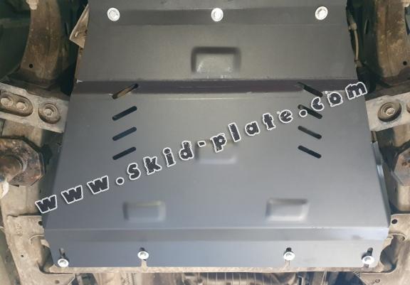 Steel gearbox skid plate for Renault Alaskan