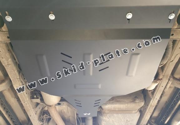 Steel gearbox skid plate for Renault Alaskan